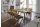Tischgruppe Massivholz Dakota Esstisch mit 6 Stühlen massiv Holz Wildeiche/Schwarz 12010