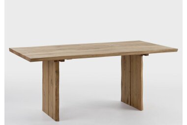 Tischgruppe Massivholz Dajana Esstisch mit 6 Stühlen massiv Holz Wildeiche/Braun 12018