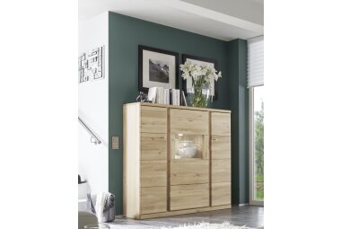 Highboard Teilmassiv Ianisha 138x140x41 Anrichte...