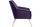 Sessel Kachka Bezug Veloursstoff Buche natur / violett 21081