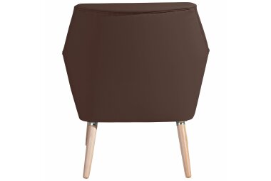 Sessel Kachka Bezug Kunstleder Buche natur / braun 21082