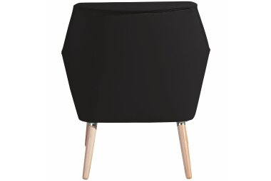 Sessel Kachka Bezug Kunstleder Buche natur / schwarz 21086