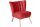 Sessel Kadisha Bezug Samtvelours Buche natur / rot 21102