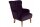 Sessel Kaiya Bezug Samtvelours Buche natur / purple 21223