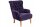 Sessel Kaiya Bezug Veloursstoff Buche natur / violett 21243