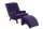 Sessel Kajsa Bezug Veloursstoff Buche nussbaum dunkel / violett 21324