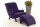 Sessel Kajsa Bezug Veloursstoff Buche nussbaum dunkel / violett 21324