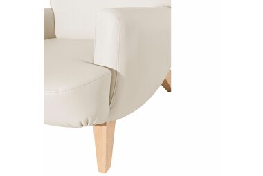 Sessel Kajsa Bezug Kunstleder Buche natur / beige 21326