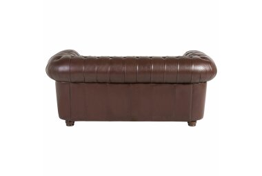 Sofa 2-Sitzer Kalea Bezug Wischleder Buche nussbaum dunkel / braun 21370