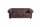 Sofa 3-Sitzer Kalea Bezug Wischleder Buche nussbaum dunkel / rot 21373