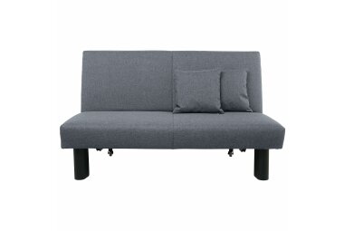 Faltsofa Kalomira Bezug Flachgewebe Metall schwarz / denim 21494