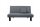 Faltsofa Kalomira Bezug Flachgewebe Metall schwarz / denim 21494