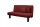 Faltsofa Kalomira Bezug Flachgewebe Metall schwarz / rot 21496