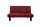 Faltsofa Kalomira Bezug Flachgewebe Metall schwarz / rot 21496