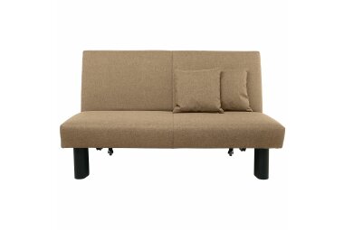 Faltsofa Kalomira Bezug Flachgewebe Metall schwarz / sand 21498