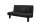 Faltsofa Kalomira Bezug Flachgewebe Metall schwarz / schwarz 21504