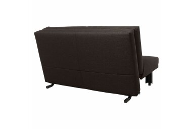 Faltsofa Kalomira Bezug Flachgewebe Metall schwarz / schoko 21512