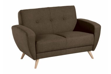 Sofa 2-Sitzer Karen Bezug Samtvelours (mit Clean-Abo Ausrüstung) Buche natur / braun 21837