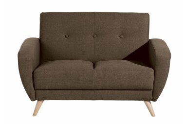 Sofa 2-Sitzer Karen Bezug Samtvelours (mit Clean-Abo Ausrüstung) Buche natur / braun 21837