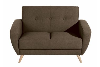 Sofa 2-Sitzer Karen Bezug Samtvelours (mit Clean-Abo Ausrüstung) Buche natur / braun 21837