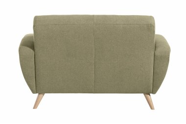 Sofa 2-Sitzer Karen Bezug Samtvelours (mit Clean-Abo Ausrüstung) Buche natur / oliv 21852