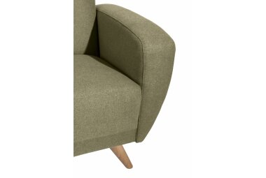 Sofa 2-Sitzer Karen Bezug Samtvelours (mit Clean-Abo Ausrüstung) Buche natur / oliv 21852