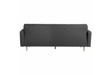 Sofa 3-Sitzer mit Bettfunktion Karalee Bezug Flachgewebe Buche natur / anthrazit 21860