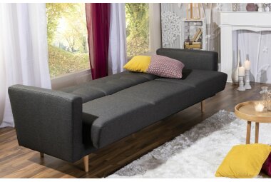 Sofa 3-Sitzer mit Bettfunktion Karalee Bezug Flachgewebe...