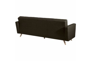 Sofa 3-Sitzer mit Bettfunktion Karisa Bezug Flachgewebe Buche natur / braun 21911