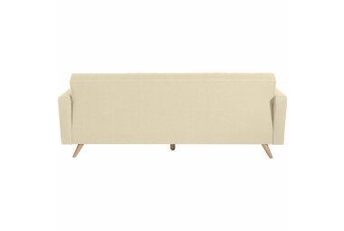 Sofa 3-Sitzer mit Bettfunktion Karisa Bezug Flachgewebe Buche natur / beige 21914