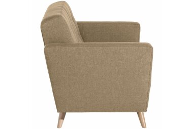 Sofa 2-Sitzer Karisa Bezug Flachgewebe Buche natur / sand 21928