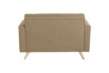 Sofa 2-Sitzer Karisa Bezug Flachgewebe Buche natur / sand 21928