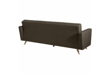 Sofa 3-Sitzer mit Bettfunktion Karisa Bezug Flachgewebe Buche natur / sahara 21941