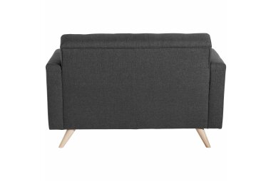 Sofa 2-Sitzer Karisa Bezug Flachgewebe Buche natur / graphit 21943