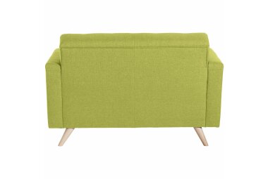 Sofa 2-Sitzer Karisa Bezug Flachgewebe Buche natur / apfel 21946