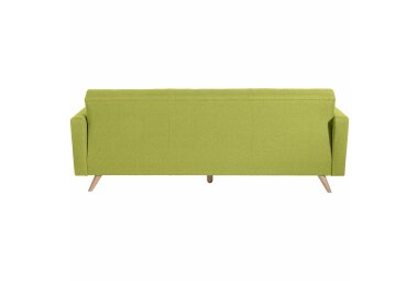 Sofa 3-Sitzer mit Bettfunktion Karisa Bezug Flachgewebe Buche natur / apfel 21947