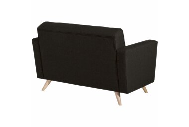 Sofa 2-Sitzer Karisa Bezug Flachgewebe Buche natur / schoko 21949