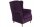 Ohrensessel Karlen Bezug Samtvelours Buche natur / purple 22043