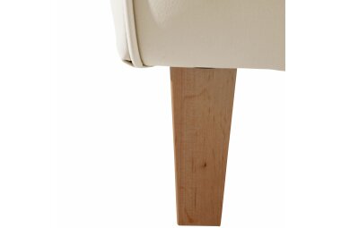 Ohrensessel Karlen Bezug Kunstleder Buche natur / beige 22081