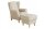 Ohrensessel Karlen Bezug Kunstleder Buche natur / beige 22081