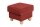 Hocker Kasha Bezug Veloursstoff Buche natur / terracotta 22271