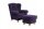 Ohrenbackensessel Kasha Bezug Veloursstoff Buche natur / violett 22274