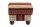 Hocker Kasha Bezug Chenille Buche nussbaum dunkel / rot 22280