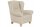 Ohrenbackensessel Kasha Bezug Kunstleder Buche natur / beige 22287