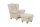 Ohrenbackensessel Kasha Bezug Kunstleder Buche natur / beige 22287