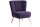 Sessel Kassi Bezug Veloursstoff Buche natur / violett 22389