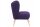 Sessel Kathy Bezug Veloursstoff Buche natur / violett 22651