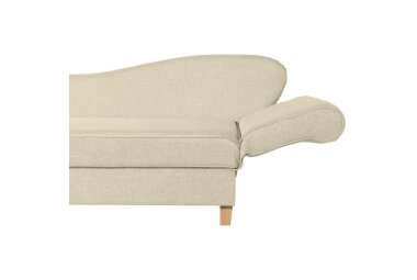 Recamiere mit Armteil rechts klappbar Katia Bezug Flachgewebe Buche natur / beige 22655