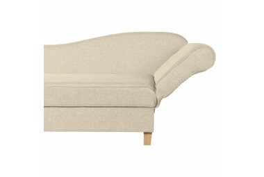 Recamiere mit Armteil rechts klappbar Katia Bezug Flachgewebe Buche natur / beige 22655