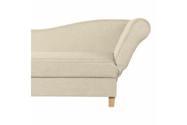 Recamiere mit Armteil rechts klappbar Katia Bezug Flachgewebe Buche natur / beige 22655